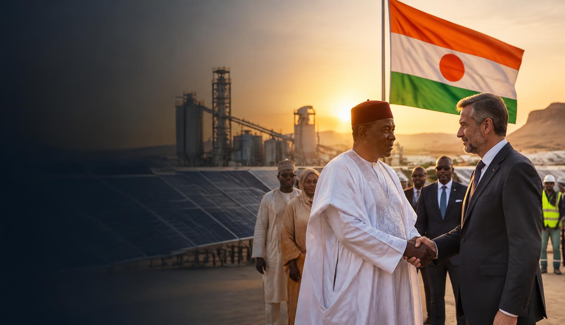 Illustration conceptuelle d’une rencontre d’investissement au Niger